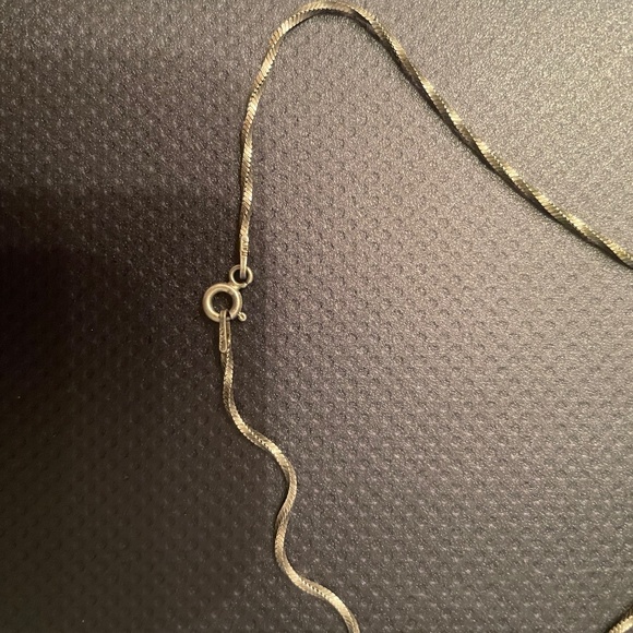 Vintage Native Turquoise Sterling Necklace - Picture 4 of 4